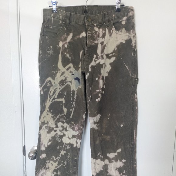 bleach splattered cargo dickies - Picture 1 of 4